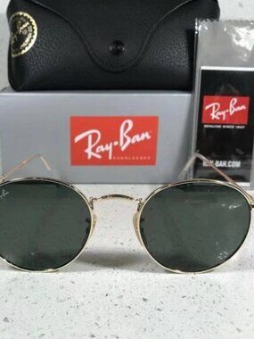 Authentic Ray-Ban Round Metal 3447 50 mm
